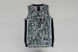 Maillot De Basket San Antonio Spurs Tony Parker 9 Tissus Sportif Fans Edition Camouflage
